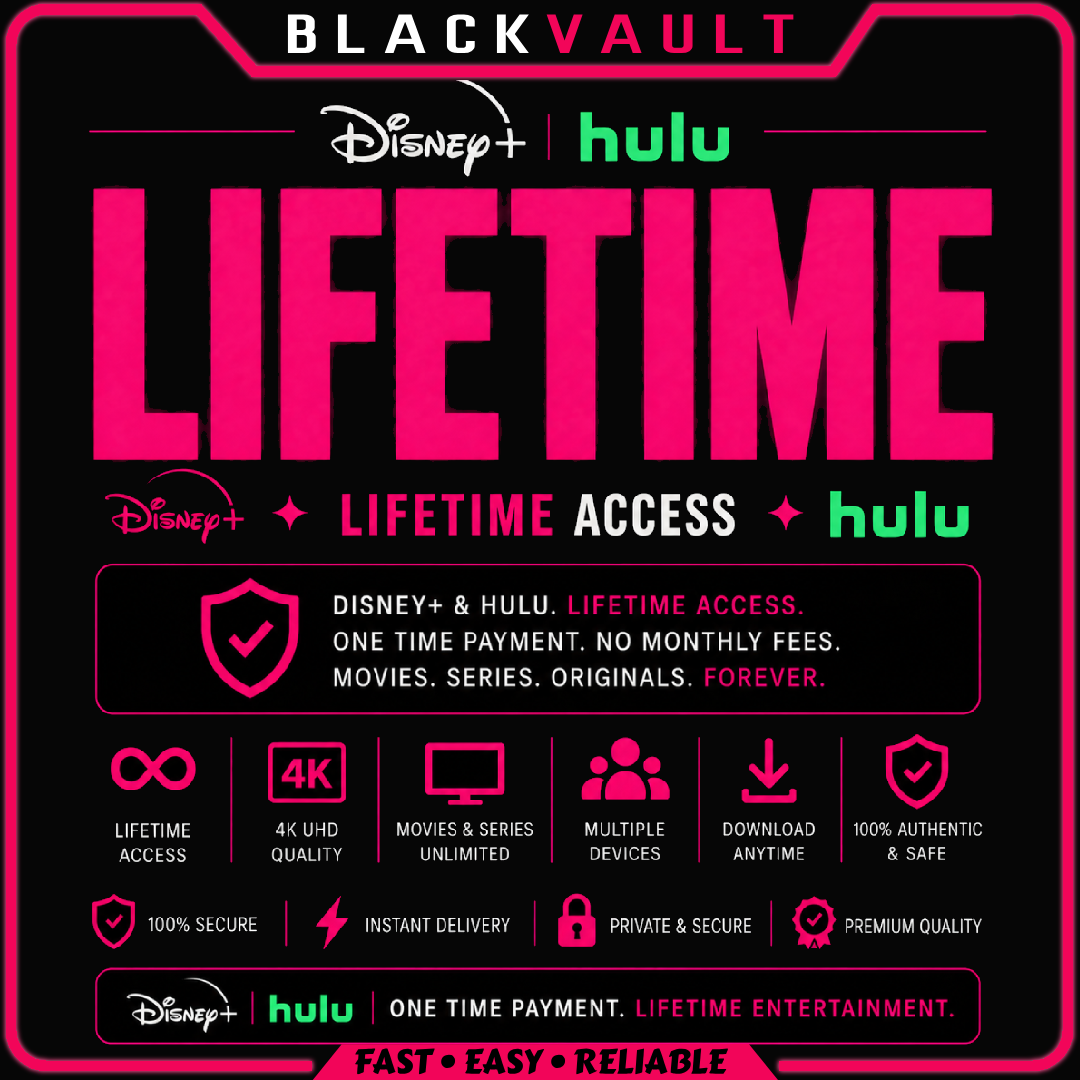 Disney+ Lifetime + HULU